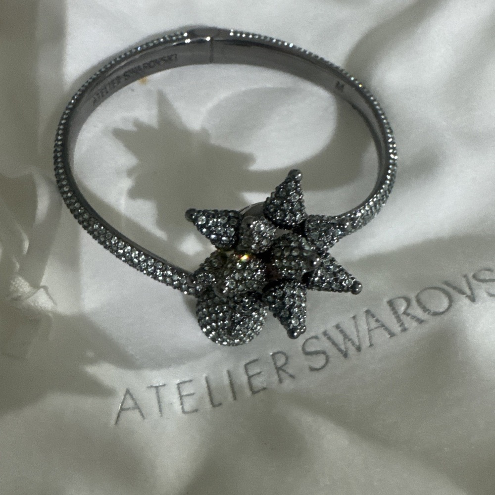 Atelier Swarovski Kalix Spiral Cuff Bracelet Pink Size M #5298558 - Picture 4 of 7